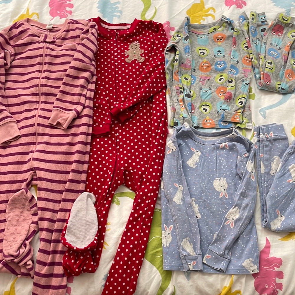 Girls Winter Pajama Bundle 4T